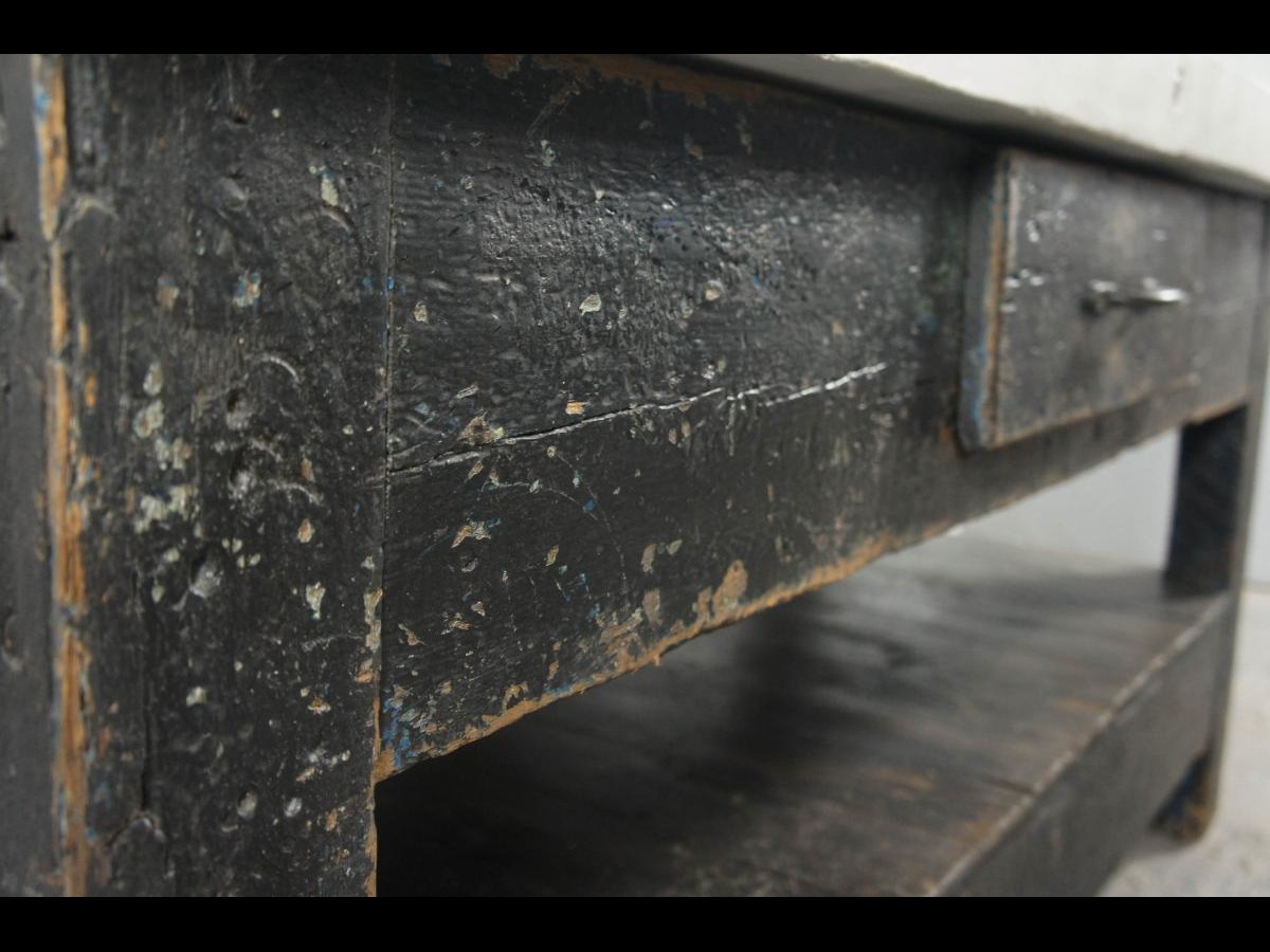 Vintage Industrial Workbench Kitchen Island Sideboard Concrete Cement Resin Top