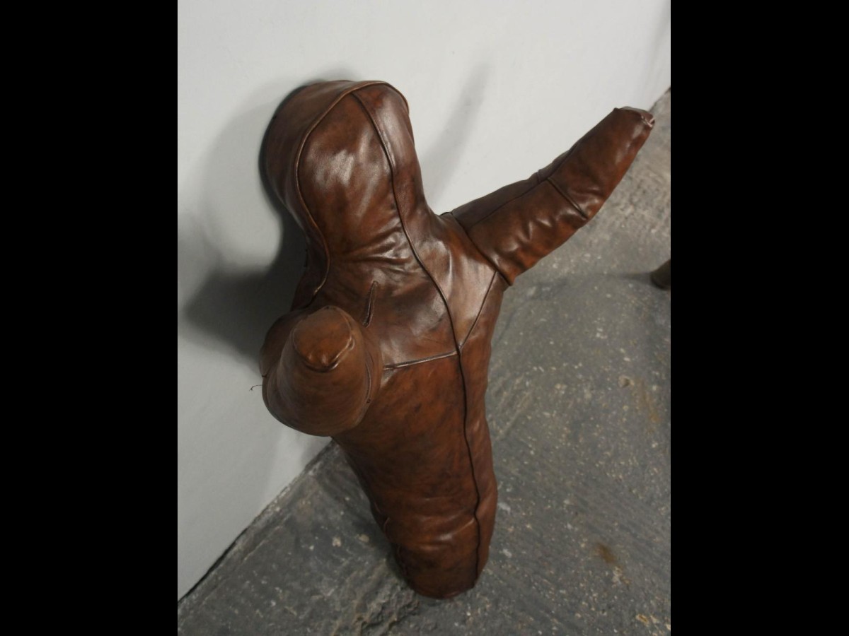 Vintage Leather Boxing Doll