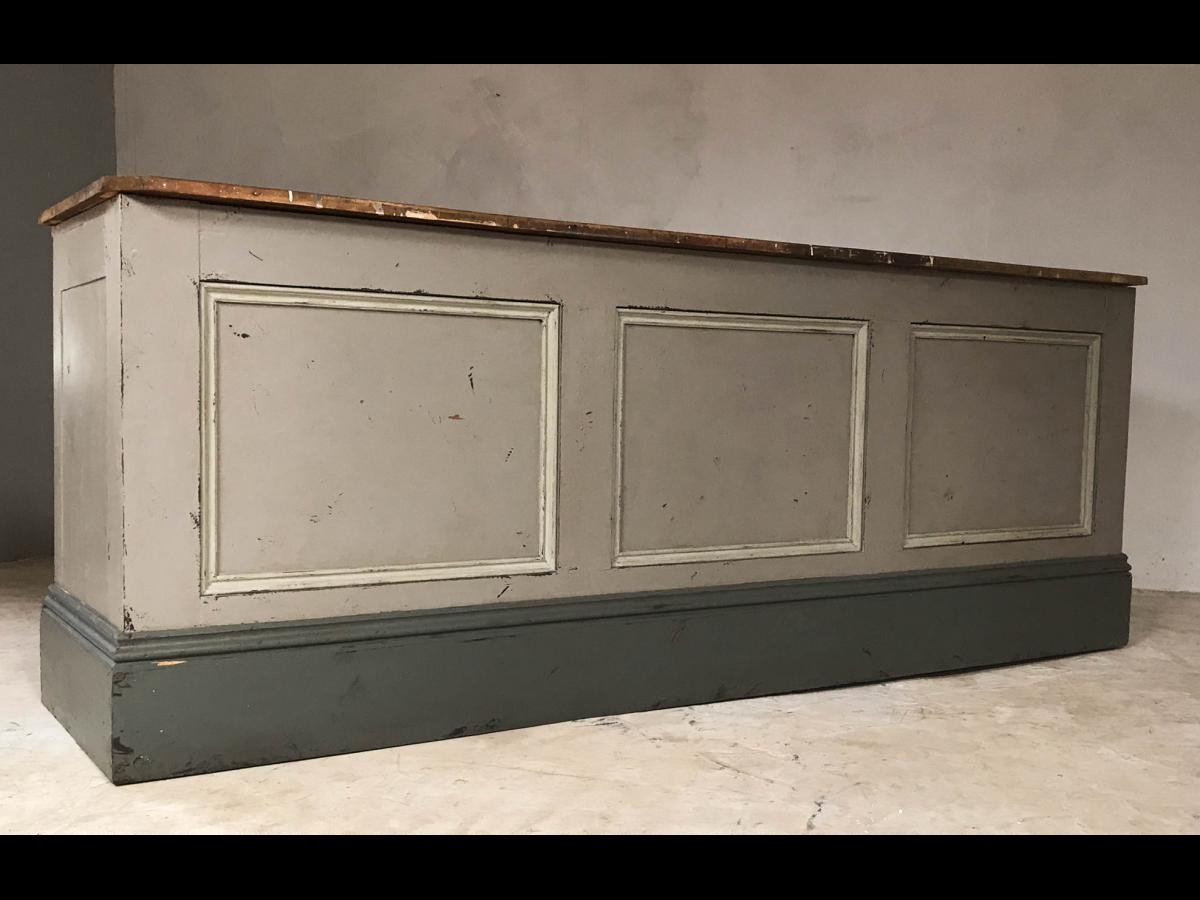 Late 19th Century Victorian Pine Shop Counter