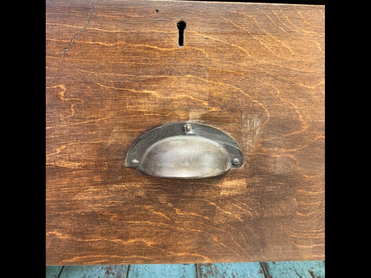 20th Century Vintage Industrial Workbench Work Table Kitchen Island Sideboard