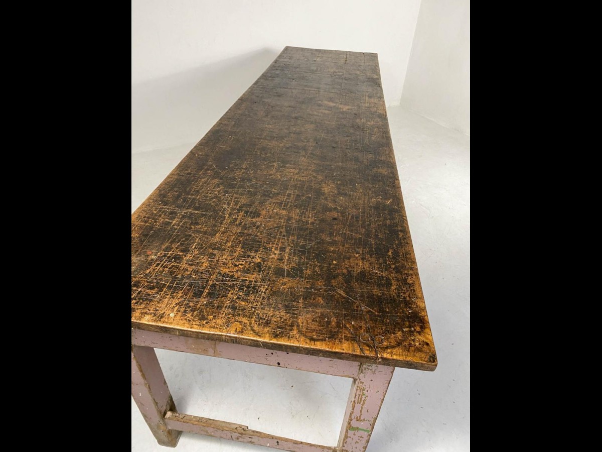 19th century kitchen work table table