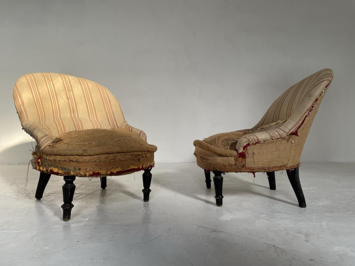 Antique French Pair of Chairs 