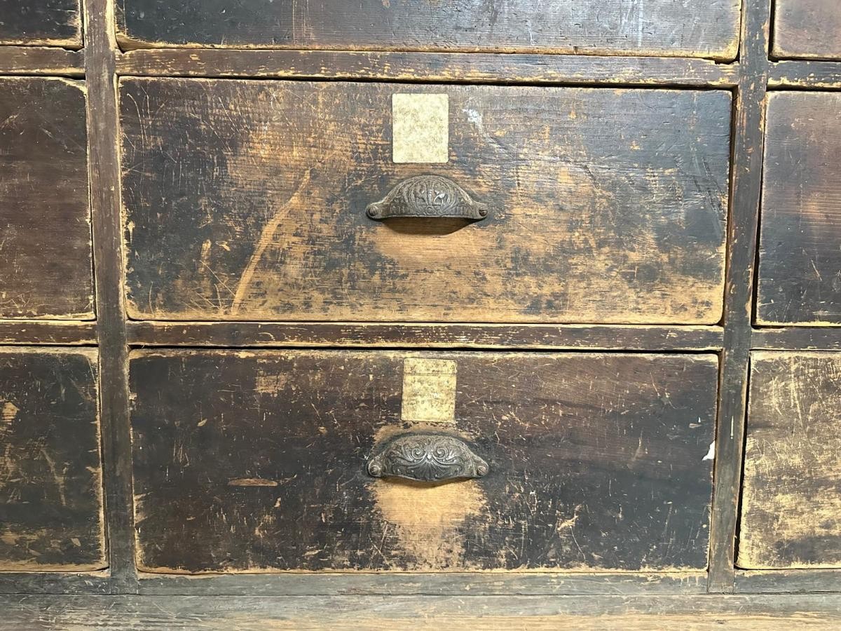 Antique Pharmacy Shop Counter 