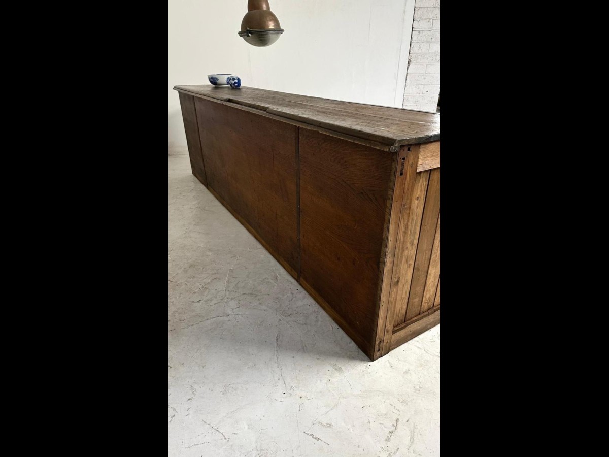 Antique Haberdashery Shop Counter Freestanding Kitchen Island